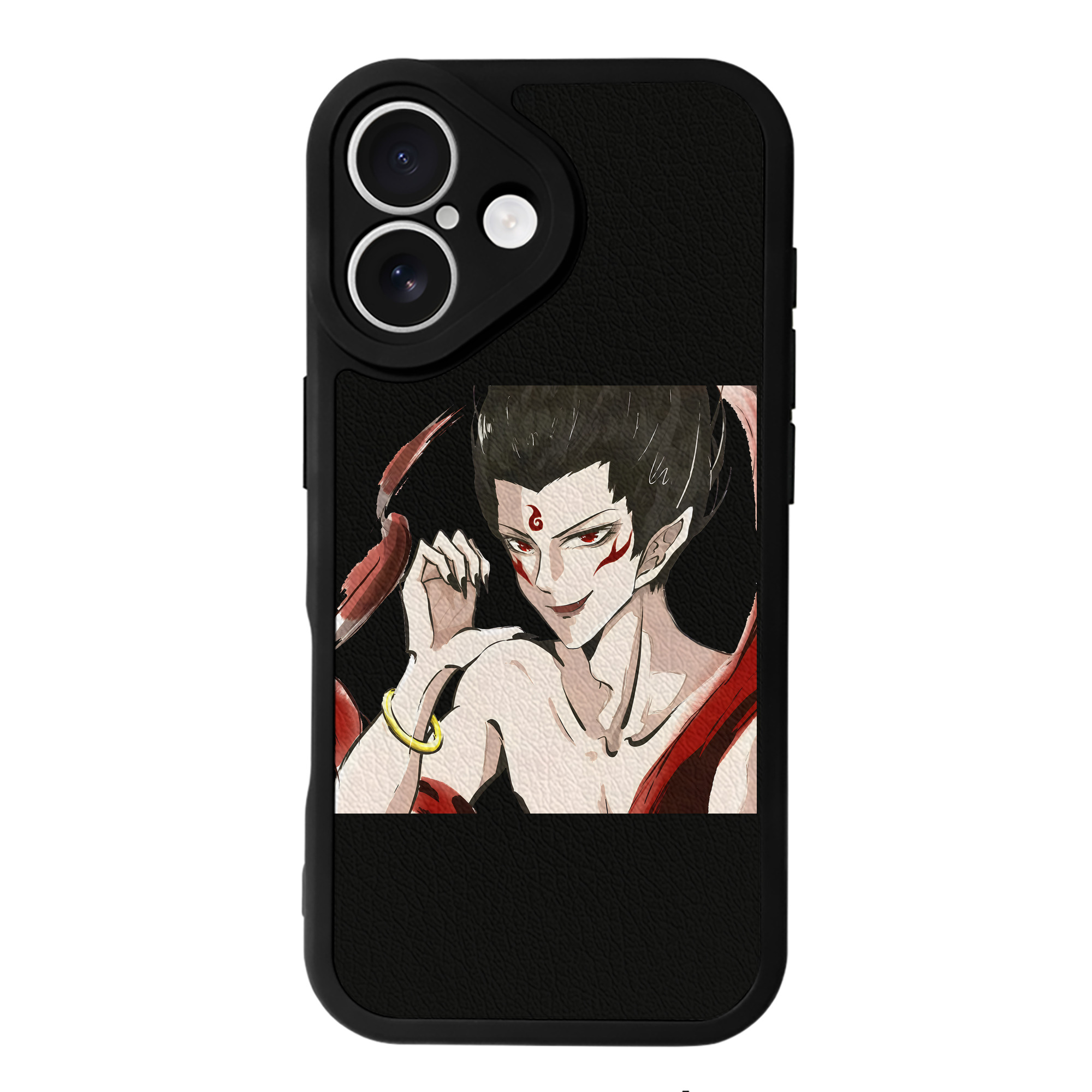 （画像用） Ne Zha 2 ナタ 魔童の大暴れ 【iPhone 16シリーズ対応】シリコンスマホケース（レザー調） 材質：シリコン